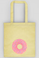 Eko torba bawełniana z różowym donutem