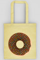 Eko torba bawełniana z czekoladowym donutem