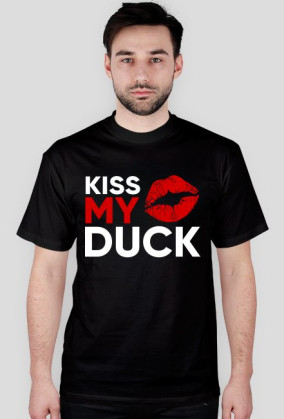 Koszulka KISS MY DUCK logo pełne