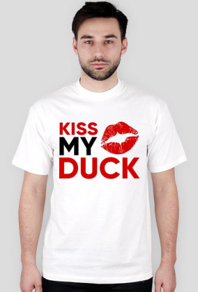 Koszulka KISS MY DUCK logo kontra