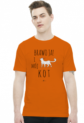 Koszulka męska - BRAWO JA I MÓJ KOT