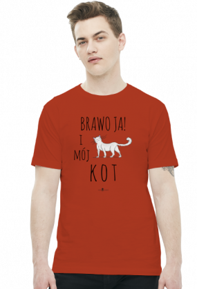 Koszulka męska - BRAWO JA I MÓJ KOT