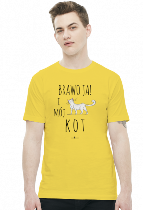 Koszulka męska - BRAWO JA I MÓJ KOT