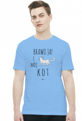 Koszulka męska - BRAWO JA I MÓJ KOT
