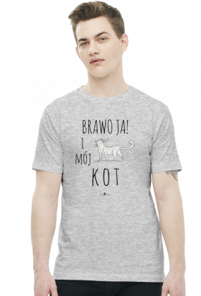 Koszulka męska - BRAWO JA I MÓJ KOT