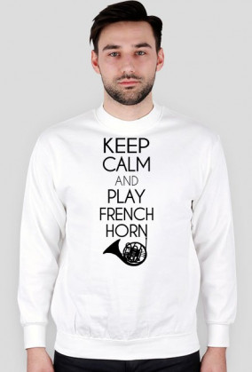 Męska bluza horn + napis