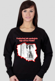 Bluza damska - Polsuchaj jak spokojnie bije serce Polski