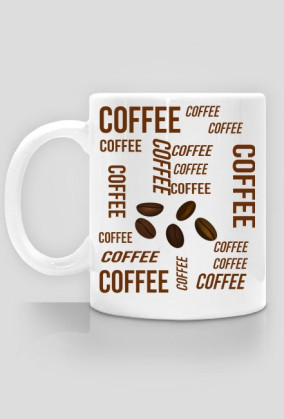 Biały kubek "Coffee"