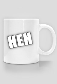 Kultowy kubek z napisem "HEH"