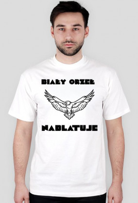 Biały orzeł nadlatuje koszulka