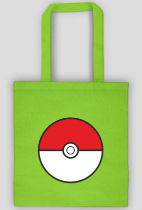 Eko torba bawełniana z pokeballem - różne kolory