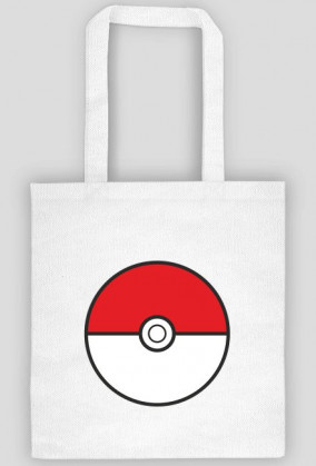 Eko torba bawełniana z pokeballem - różne kolory