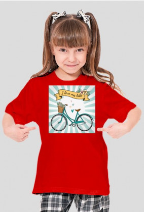 T-shirt biker kocham mój rowerek