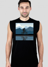 T-shirt biker bez rękawów super wzór