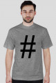 hashtag t-shirt męski