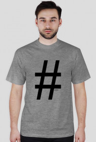 hashtag t-shirt męski