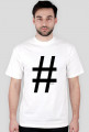 hashtag t-shirt męski