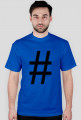 hashtag t-shirt męski