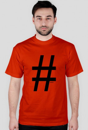 hashtag t-shirt męski
