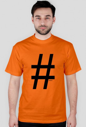 hashtag t-shirt męski