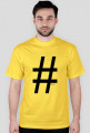 hashtag t-shirt męski