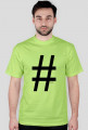hashtag t-shirt męski