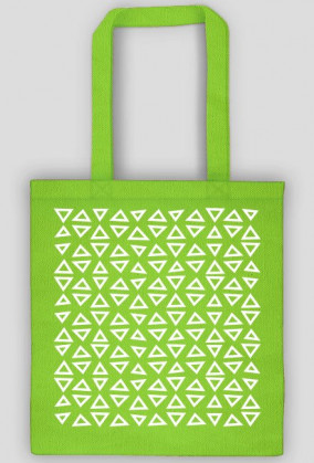 Eko torba bawełniana w trójkąciki - różne kolory do wyboru