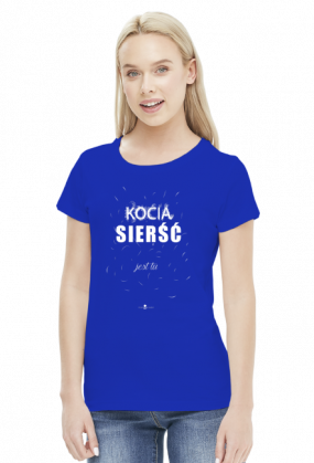 Koszulka damska - KOCIA SIERŚĆ