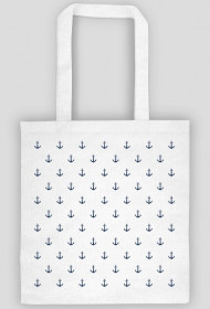 Eko torba bawełniana w kotwice - biała lub beżowa