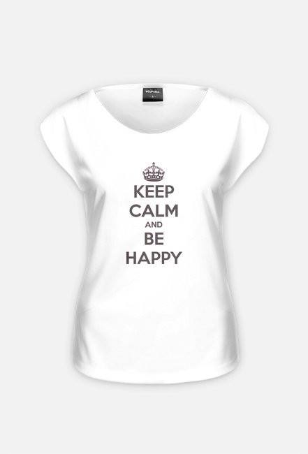 Koszulka damska KEEP CALM AND BE HAPPY