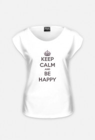 Koszulka damska KEEP CALM AND BE HAPPY