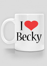 Kubek "I love Becky"