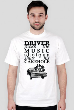 Driver and Shotgun – Supernatural – t-shirt męski