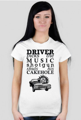 Driver and Shotgun – Supernatural – t-shirt damski