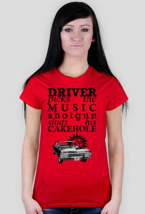 Driver and Shotgun – Supernatural – t-shirt damski