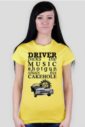Driver and Shotgun – Supernatural – t-shirt damski