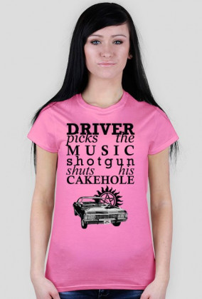 Driver and Shotgun – Supernatural – t-shirt damski
