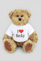 Miś "I love Becky"
