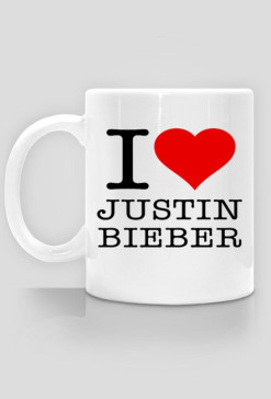 Cup "I love Justin Bieber"