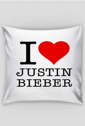 Pillowcases "I love Justin Bieber"