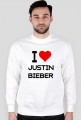 Hoodie "I love Justin Bieber"