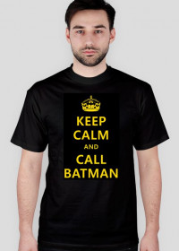 koszulka "Keep Calm and call Batman" Czarna
