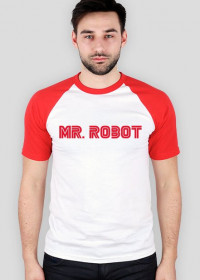Mr Robot Koszulka (Czarny/Czerwony)