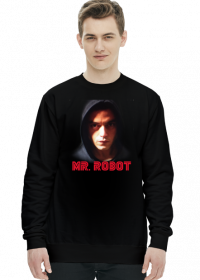 Mr Robot Elliot Bluza (Czarna/Biała)