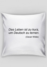 Poduszka z Memem Oscar Wilde niemiecki
