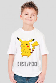 Koszulka z napisem Ja jestem Pikachu