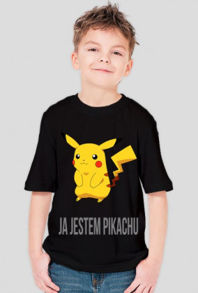 Koszulka z napisem Ja jestem Pikachu