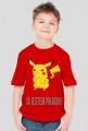 Koszulka z napisem Ja jestem Pikachu