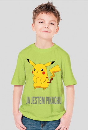 Koszulka z napisem Ja jestem Pikachu