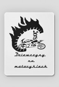 Podkładka pod myszkę z logo "Dziewczyny na motocyklach"